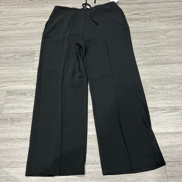 Haven + Blair Pants - Haven + Blair Pull On Wide Leg Black Trousers L